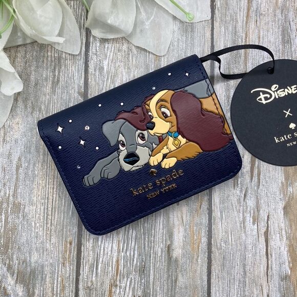 Disney X Kate Spade New York Lady And The Tramp Small Bifold Wallet - Picture 1 of 9